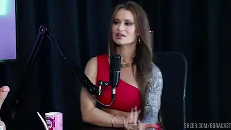 Tati Weg compilation in sheer red lingerie casting