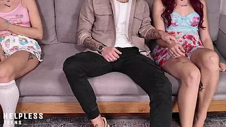 No Mom Will See Us! Innocent Teen 18+ Stepdaughter Taboo