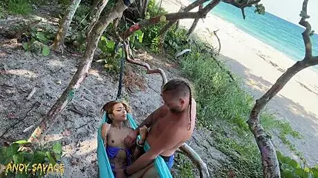 Pretty Latina Petite Girl With Small Tits Gets Public Fingering At The Beach