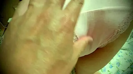 Amateur asian licks shaved pink pussy