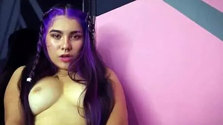 Hot Latina Masturbates Wet Pussy With Dildo