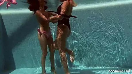 i feel intense underwater passion with serbian and russian lesbos