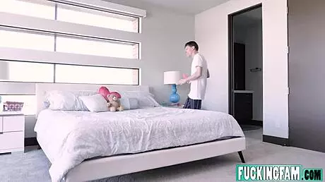 Bunny Colby Rides Stepbro's Cock In Bedroom Taboo Fun