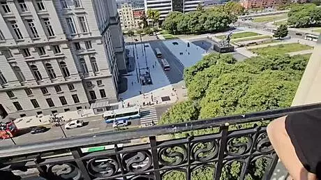 I'm taking a walk through Buenos Aires with my young wife